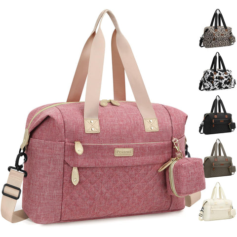 Pritent Diaper Bag Tote Waterproof Maternity Baby Bags with Pacifier Case