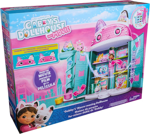 DREAMWORKS GABBY'S DOLLHOUSE: Gabby's Cat Dollhouse, Movie-Inspired Figure & Accessories, Toys for Boys & Girls Ages 3+