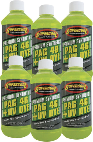 TSI Supercool P46-8D PAG Oil 46 Viscosity with UV Dye 8oz 1-Pack