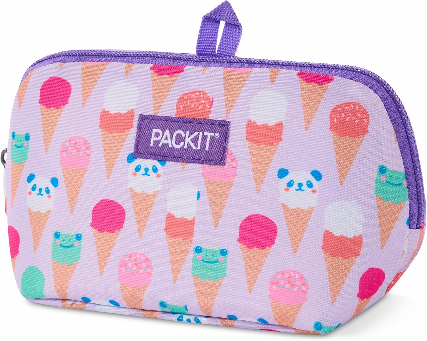 PackIt Freezable Snack Bag, Ice Cream Critters