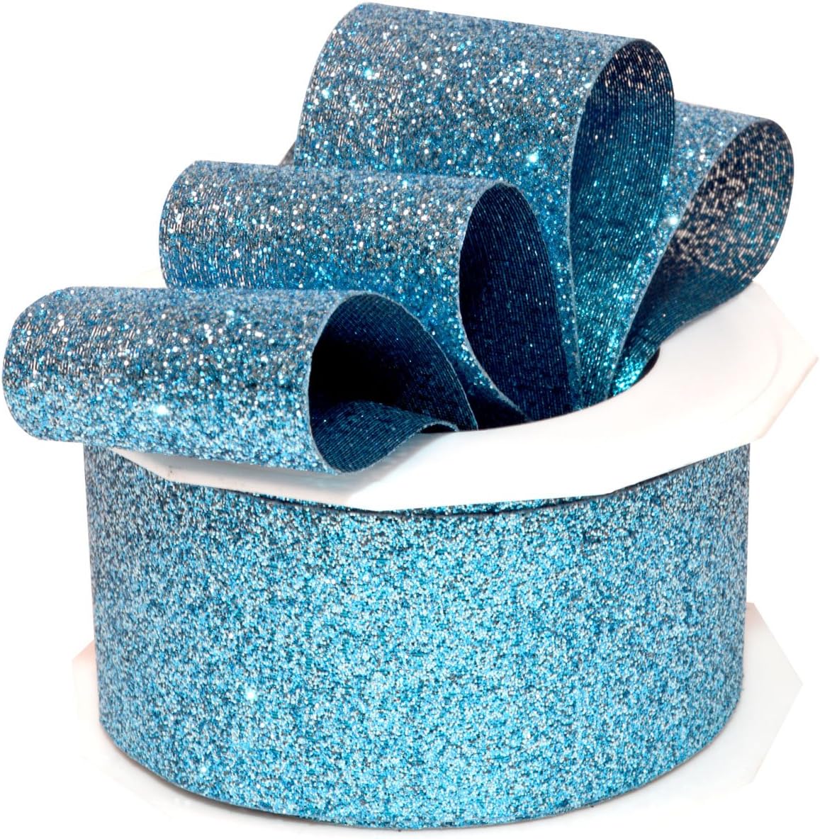 Morex Ribbon Princess Glitter 1.5 inches by 25 Yards, Black