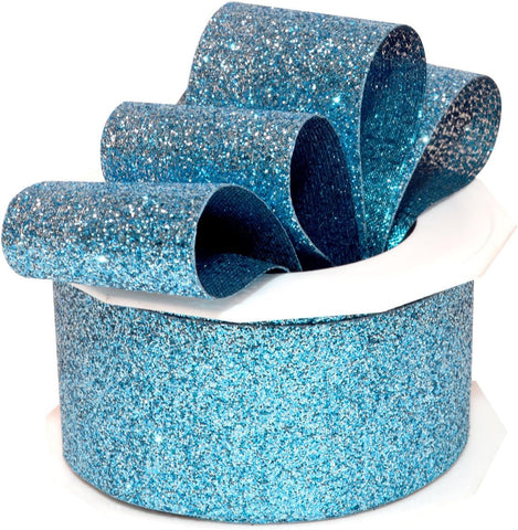 Morex Ribbon Princess Glitter 1.5 inches by 25 Yards, Black