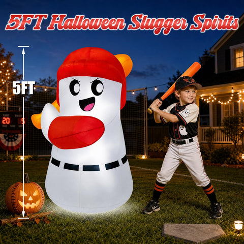 zukakii Halloween Inflatables Decoration Halloween Ghost Batter