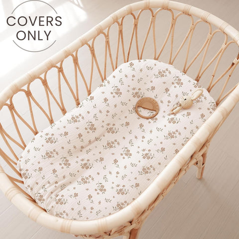 Konssy 2 Pack Muslin Baby Lounger Covers, Covers Only, 30.7" x 20"