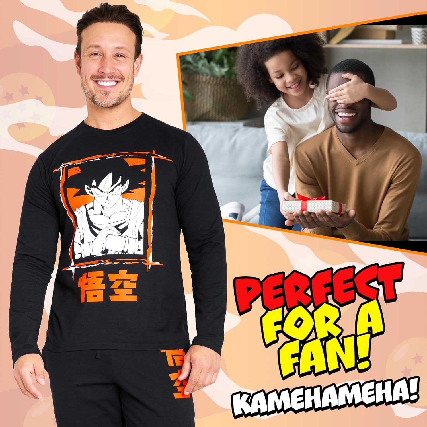 Dragon Ball Z Mens Pajamas Set, Soft Anime Pajamas for Men - Gifts for Him