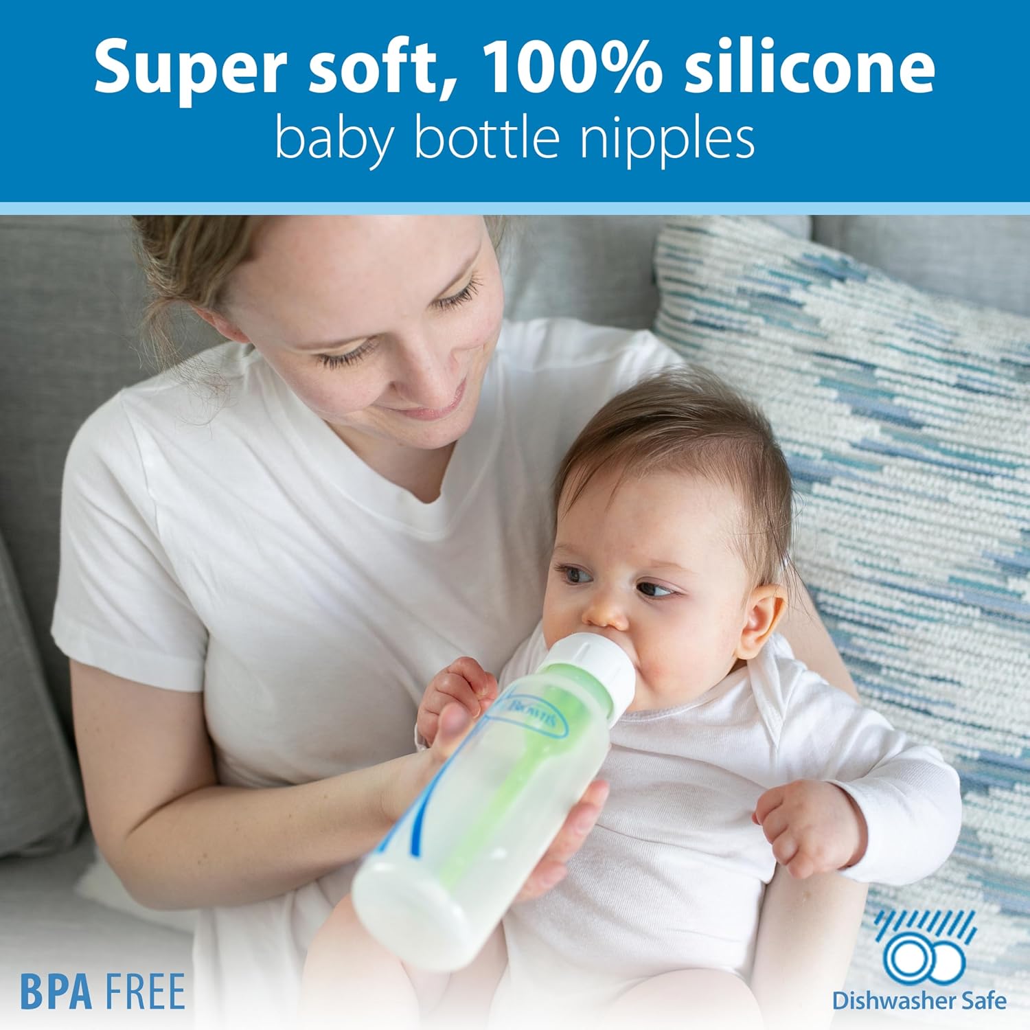 Dr. Brown's Anti-Colic Options+ Narrow Baby Bottle, 4 oz, 4-Pack