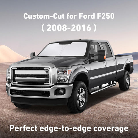 EcoNour Windshield Sunshade Compatible for Ford F-250 F-350 2008-2015 2016