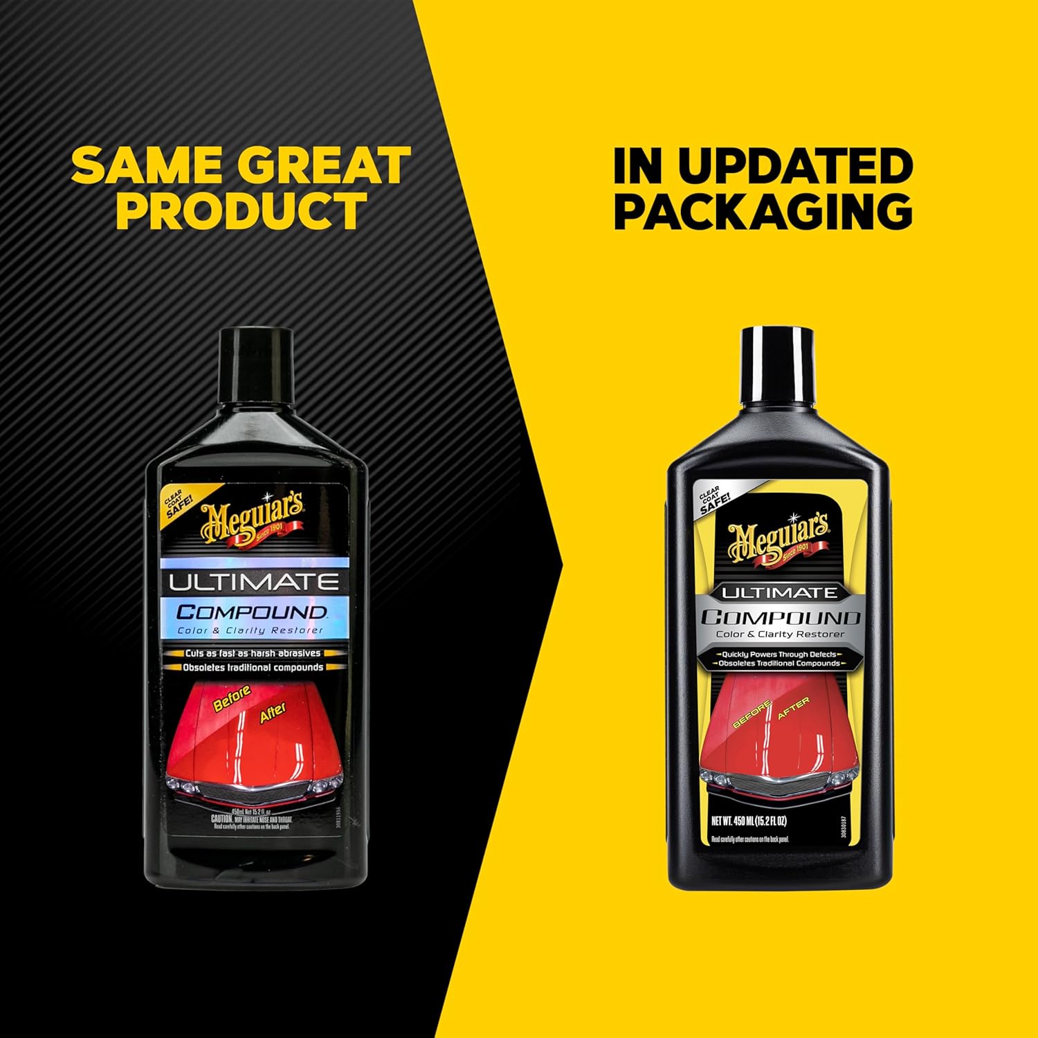 Meguiar's Ultimate Compound, Pro-Grade Car Scratch Remover, 15.2 Oz