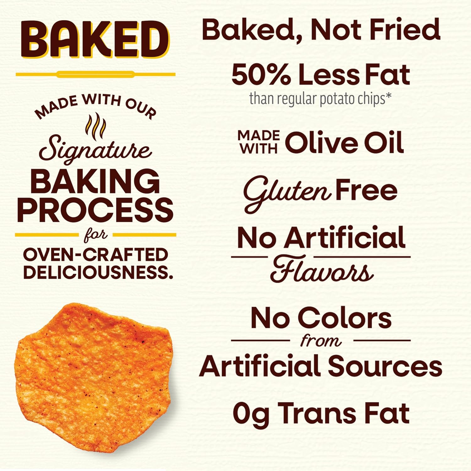 Baked Lay’s Potato Chips, Barbecue, 1.125 oz Bags, (64 Pack), 50% Less Fat, Gluten Free, No Artificial Flavors, No Colors from Artificial Sources
