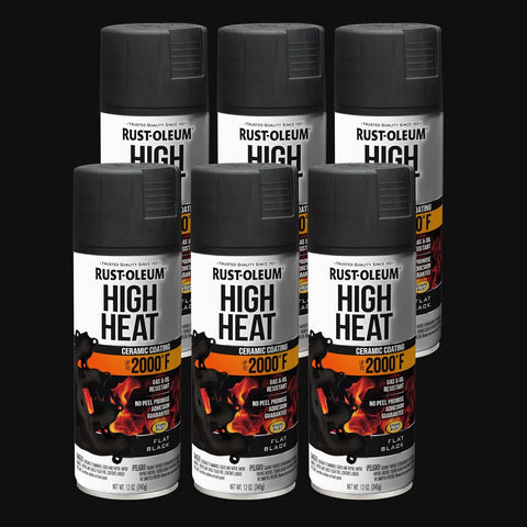 Rust-Oleum Automotive High Heat Spray Paint, Flat Black