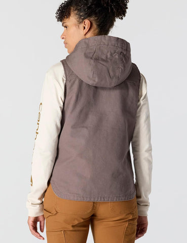Carhartt Women's 104026 Women's Washed Duck Insulated Hooded Vest
