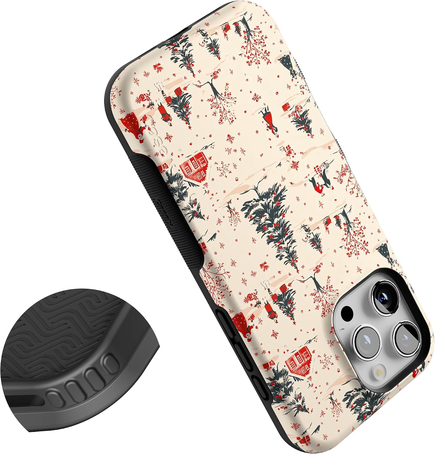 Casely iPhone 16 Pro Case | Winter Nostalgia | Vintage Holiday | Bold Protective Design | MagSafe Compatible Design