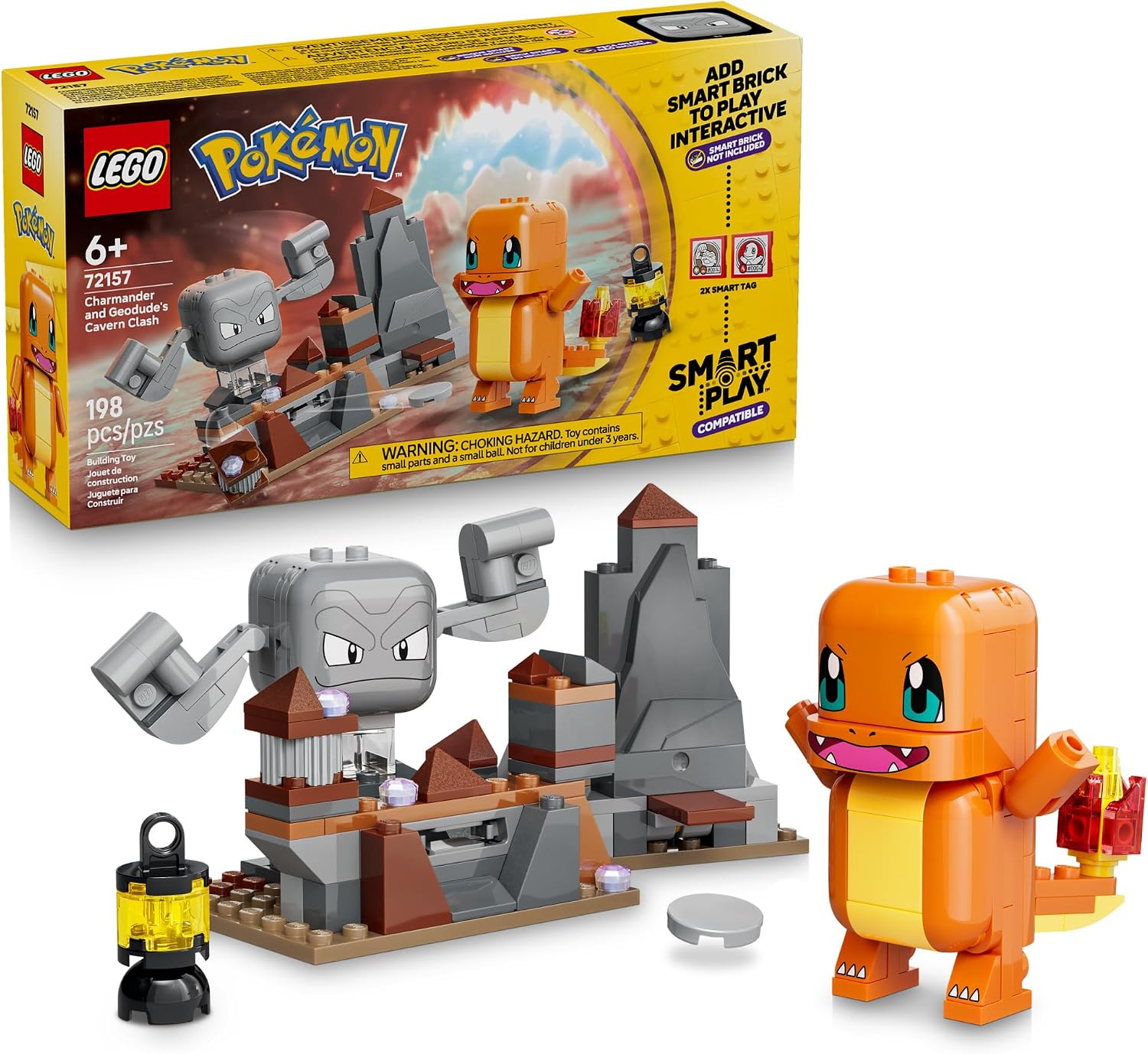 LEGO Pokémon SMART Play: Charmander and Geodude's Cavern Clash 72157