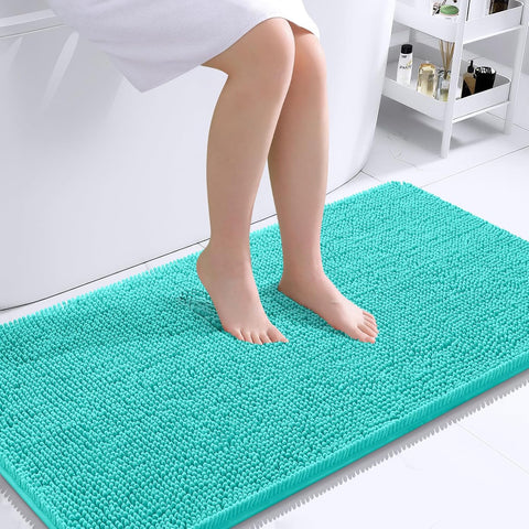 OLANLY Bathroom Runner Rugs 44x24, Extra Soft Absorbent Chenille Bath Rugs