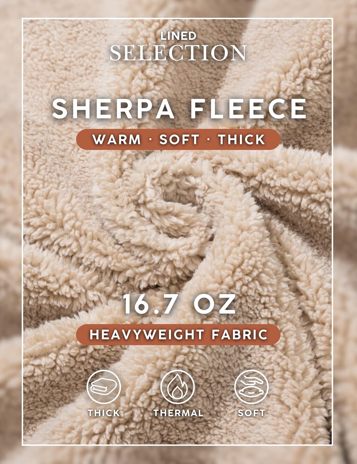 TACVASEN Men's Sherpa Lined Hoodies Winter Warm Fleece Hooded Sweatshirts