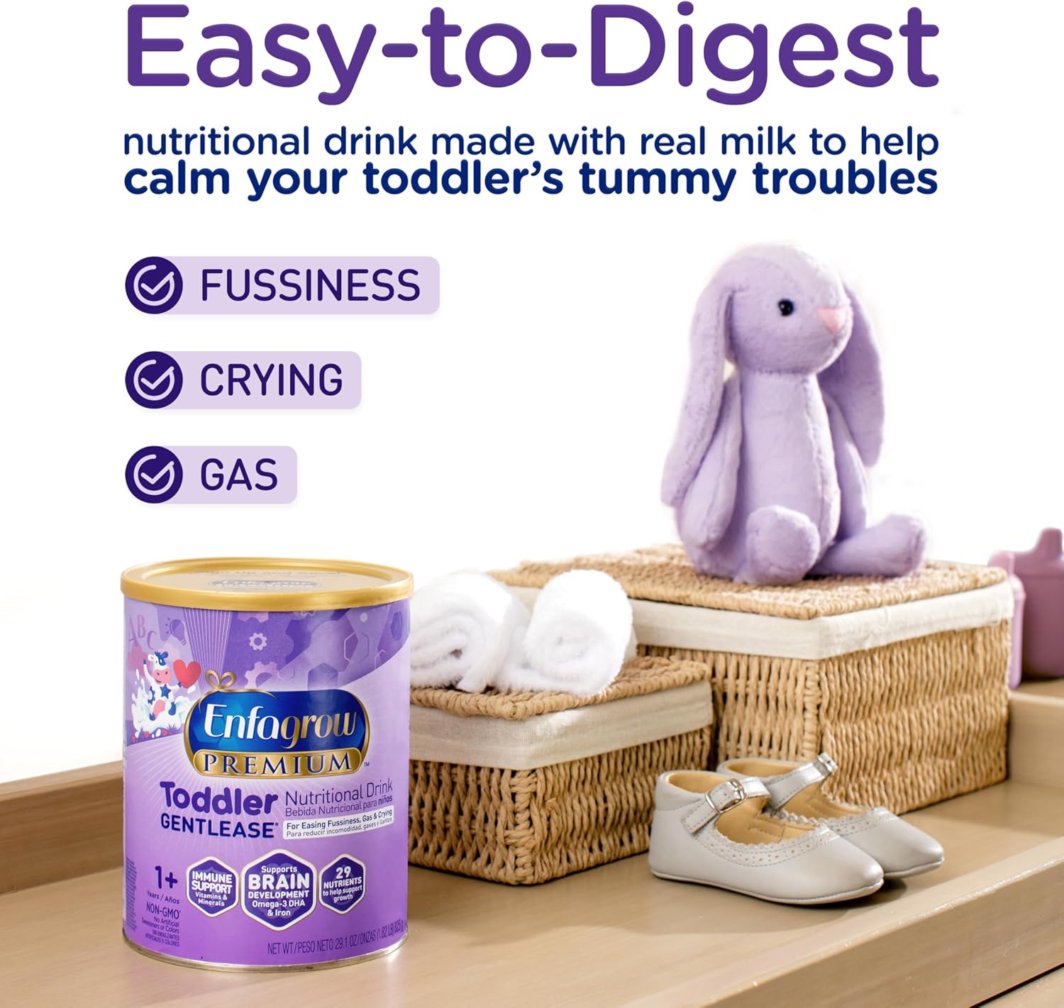 Enfagrow PREMIUM Gentlease Toddler Nutritional Drink 29.1 Oz