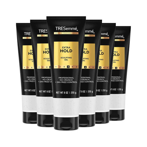 TRESemmé Hair Gel Extra Hold Alcohol-Free 24H Frizz Control 9 oz | For frizz-prone hair, Helps moisturize & add shine, Sculpting, Strong hold, Humidity protection