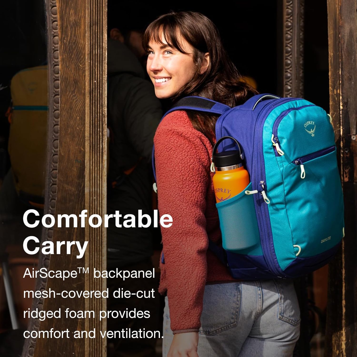 Osprey Daylite Expandable 26+6 Travel Pack, Blue Spikemoss/Alkaline