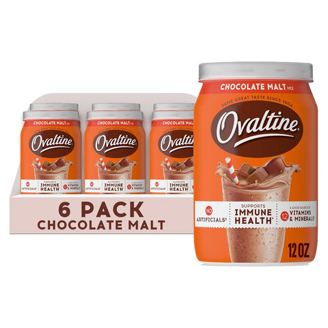 NESTLE OVALTINE Milk Flavoring Chocolate Malt (Pack of 6)