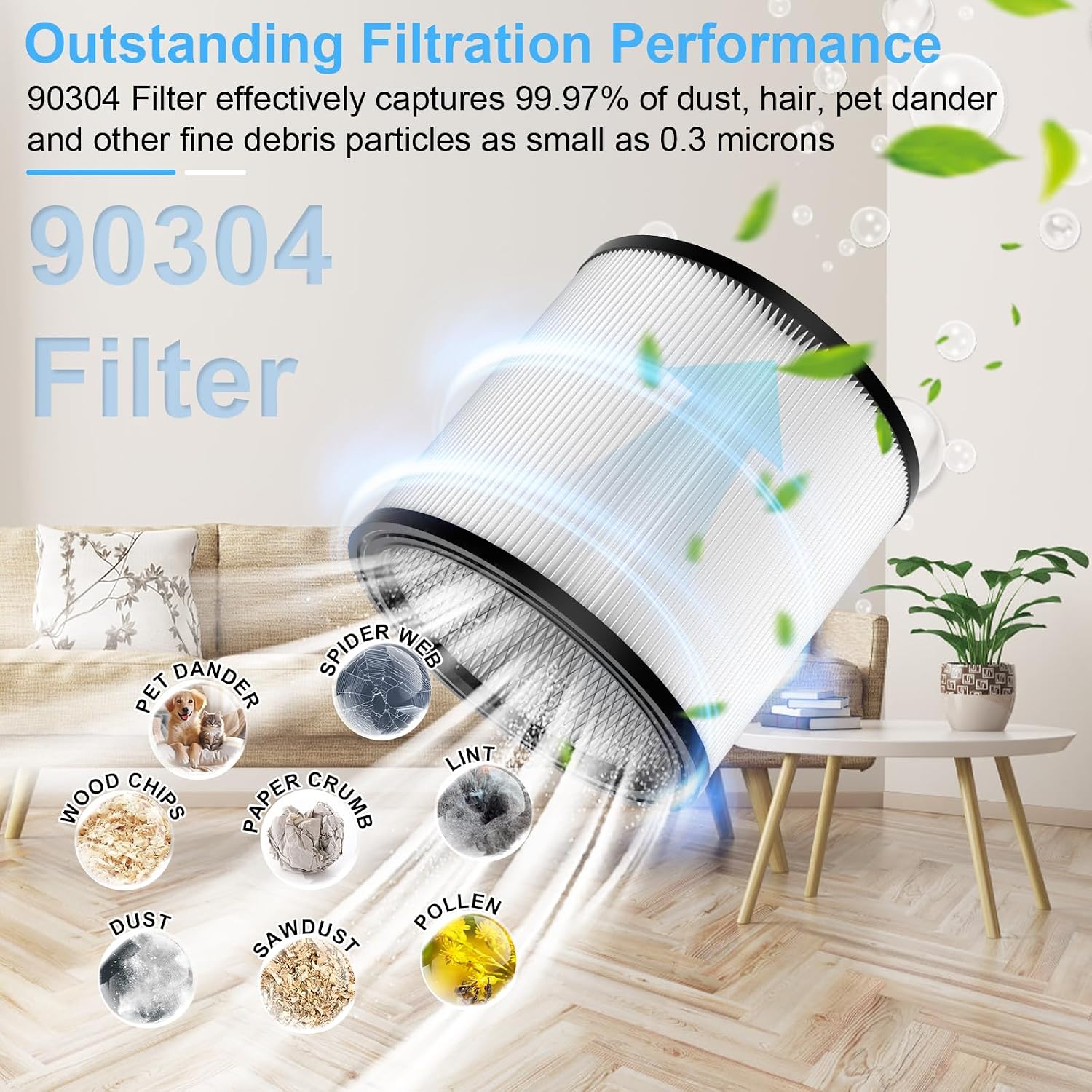 Replacement Filter Compatible with Shop-Vac 90350 90304 90333 Replacement fits most Wet/Dry Vacuum 5 Gallon and above (1)
