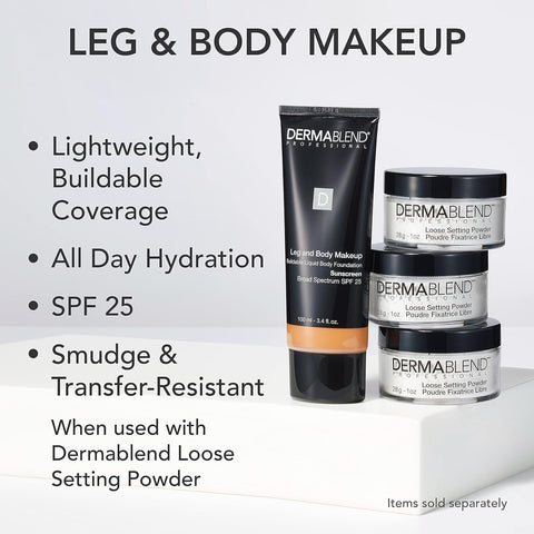 Dermablend Leg & Body Makeup Foundation SPF 25, 35C, 3.4 fl oz