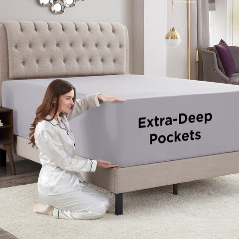 Empyrean Extra Deep Pocket King Fitted Sheet Only, King Size Fitted Sheets