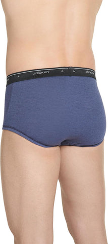 Jockey Classic Full Rise Brief- 3 Pack - 100% Cotton Underwear for Men
