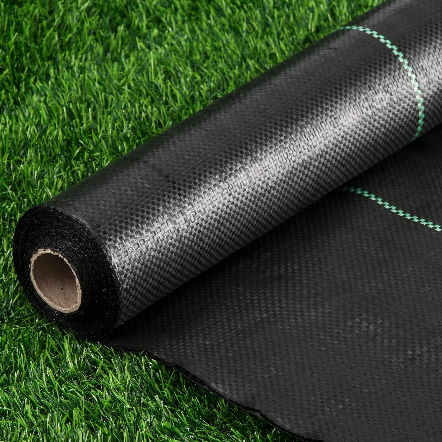 Weed Barrier Landscape Fabric Heavy Duty, 1.3FT x 50FT Thicken Garden Fabric Weed Mats, Weed Control Garden Cloth, Woven Geotextile Fabric for Garden Beds, Underlayment, Commercial Driveway