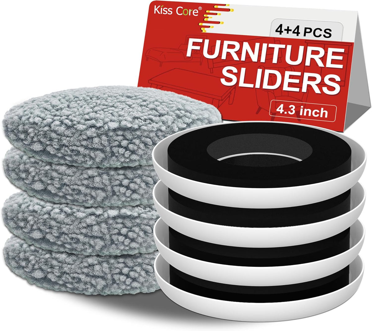 New Upgrade Furniture Movers Sliders: Multi-Surface Furniture Sliders