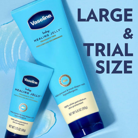 Vaseline Baby Petroleum Healing Jelly Tube for Diaper Rash & Dry Skin 6.8oz