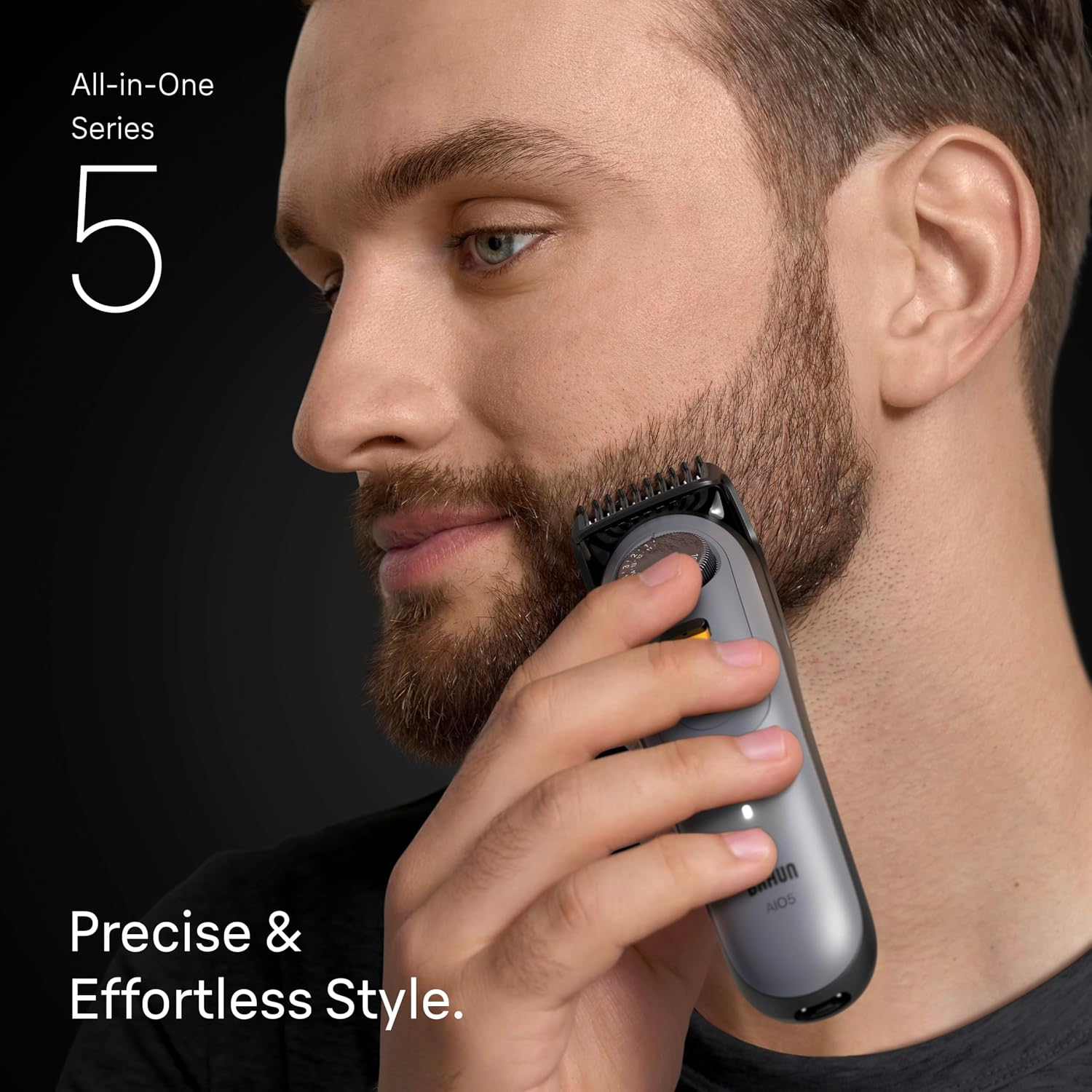 Braun Series 5 All-in-One Beard & Body Grooming Kit for Men, Cordless Trimmer, Hair Clippers & Shaver for Face, Hair & Body with Smooth Shave Head, AIO 5510