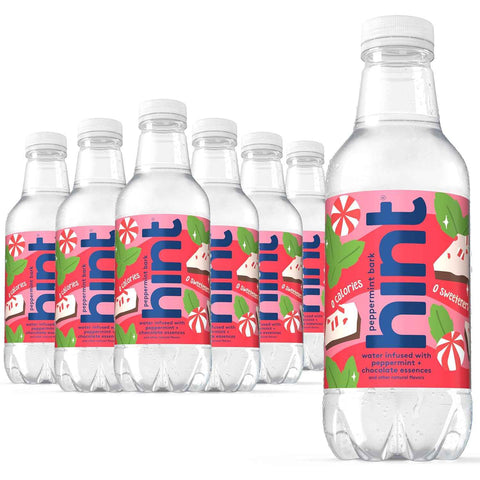 Hint Flavored Water Zero Sugar 0 Calories - Peppermint Bark (12 pack)