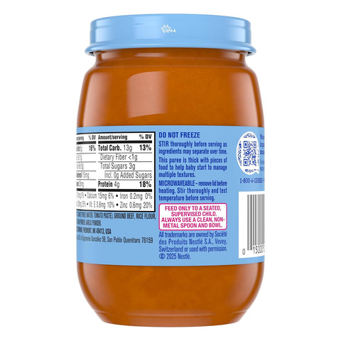 Gerber Stage 3 Beef, Potatoes, Vegetables Baby Food, 6 Oz, 12 Pack