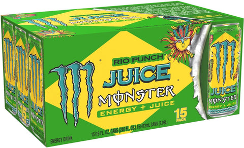Monster Energy Juice Rio Punch, Energy Drink, 16 Ounce