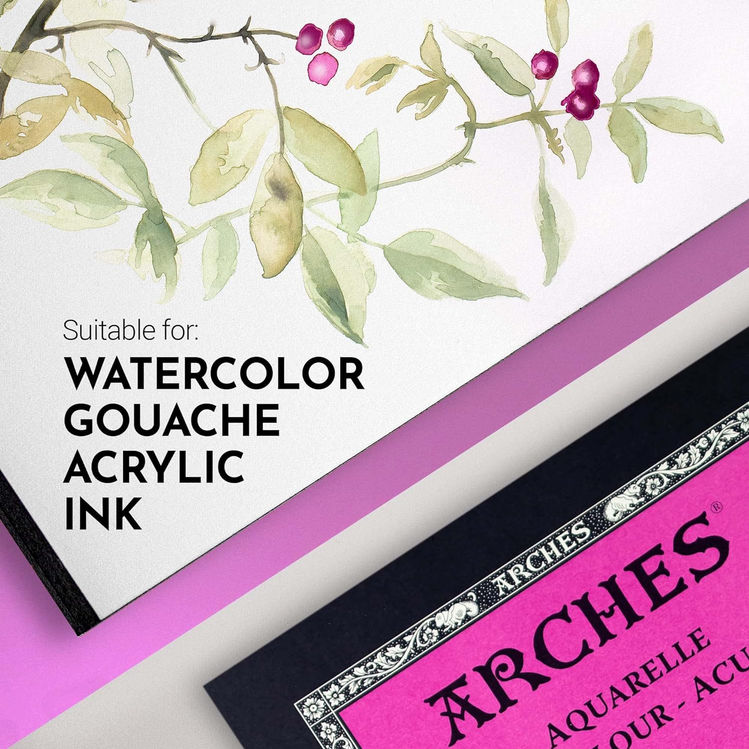 Arches Watercolor Pad 9x12 Inches 140lb/300gsm Hot Press, White