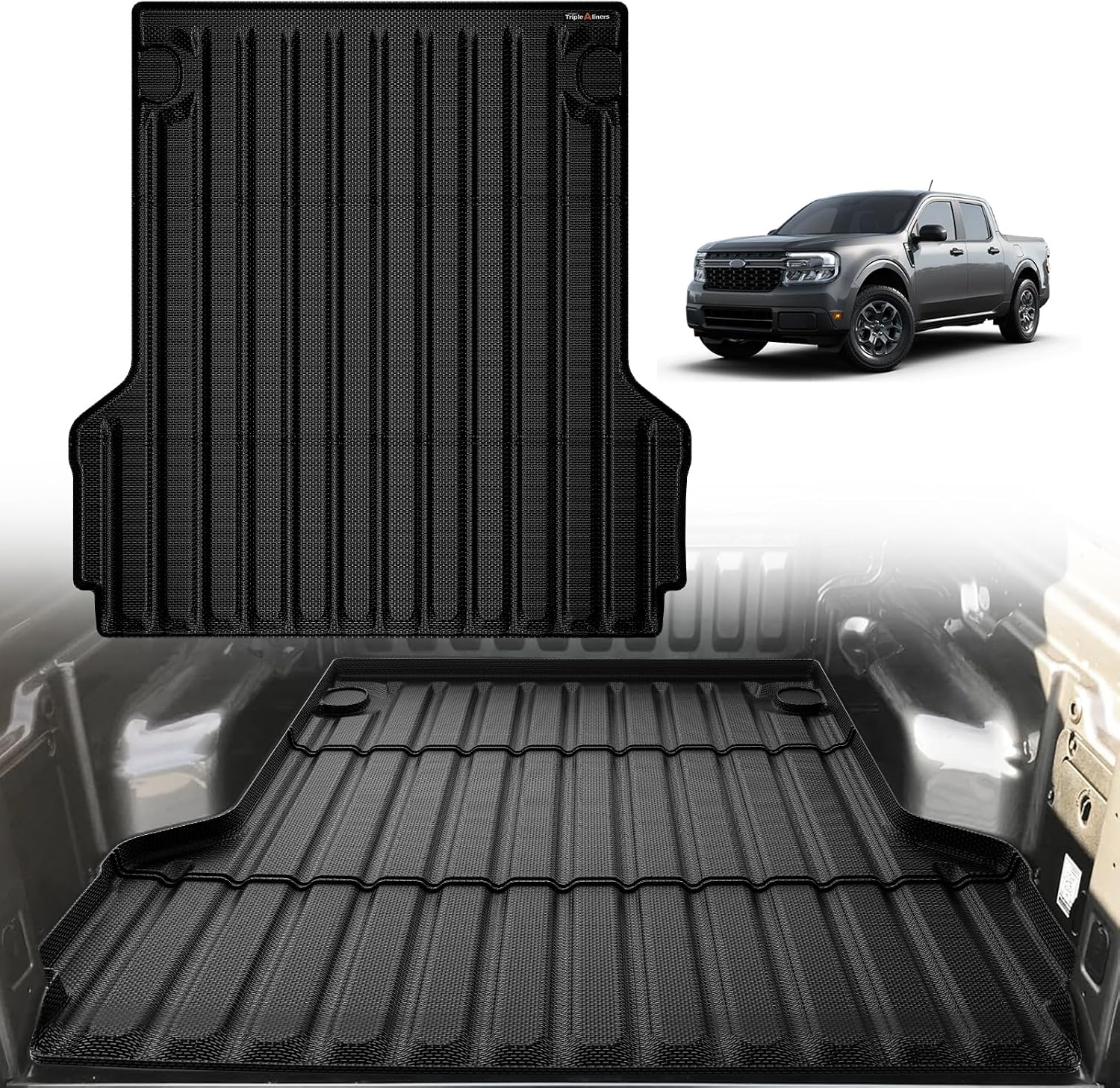 TripleAliners 4.5FT Truck Bed Mat for 2022-2026 Ford Maverick Hybrid & Gas