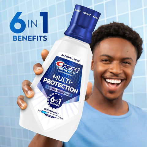 Crest Pro-Health Advanced Mouthwash, Alcohol Free, Extra Whitening, Energizing Mint Flavor, 946 mL (32 fl oz)