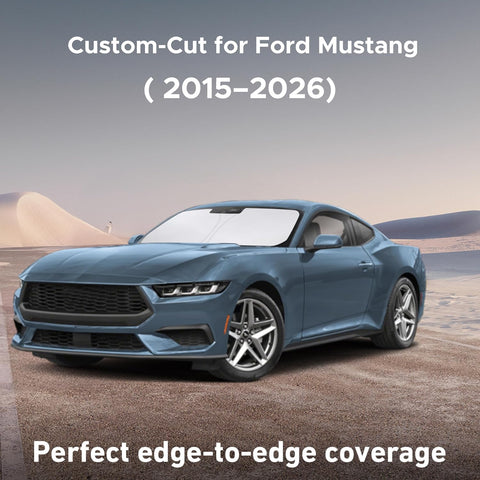 EcoNour Windshield Sunshade Compatible for Ford Mustang 2015-2024 2025 2026