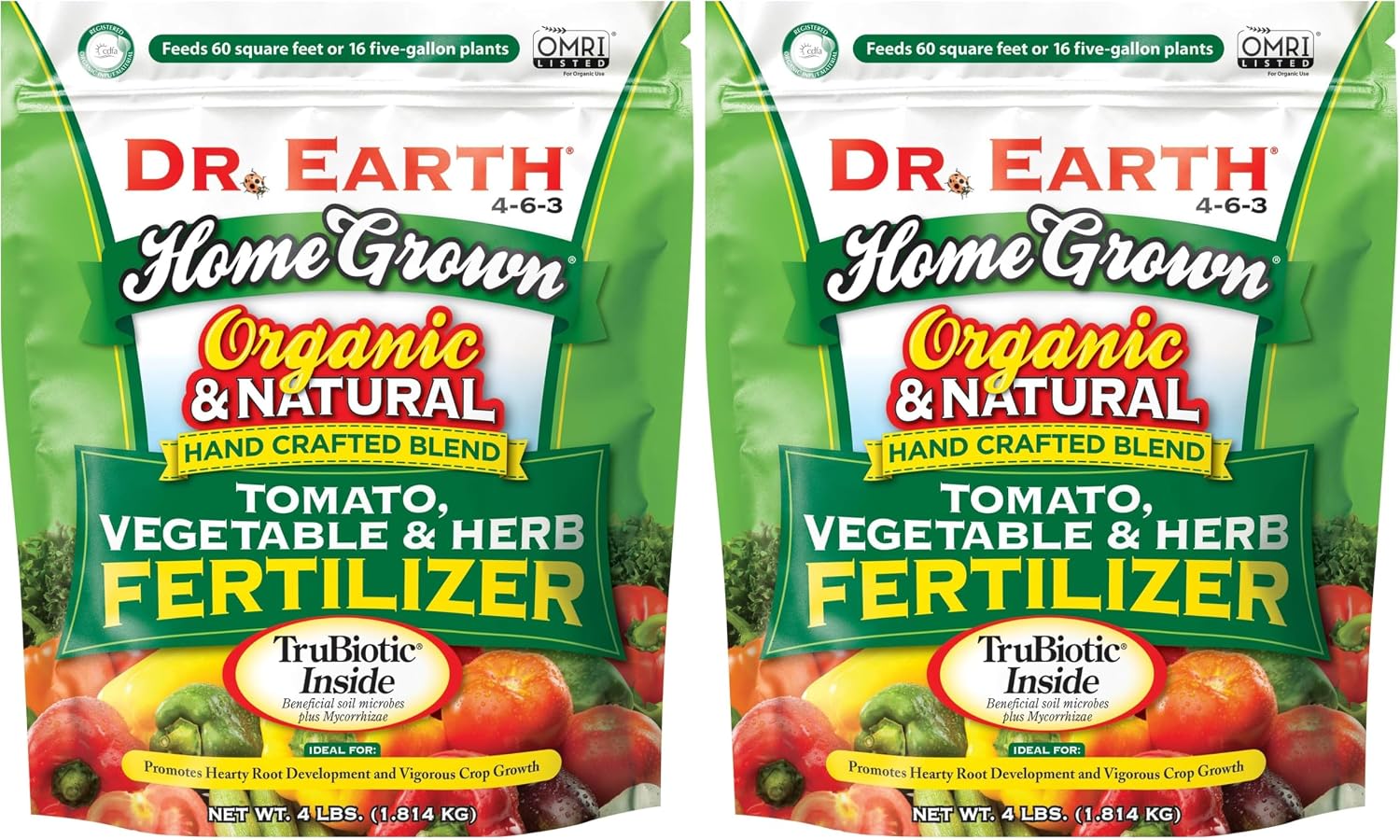 Dr. Earth Organic 5 Tomato, Vegetable & Herb Fertilizer Poly Bag