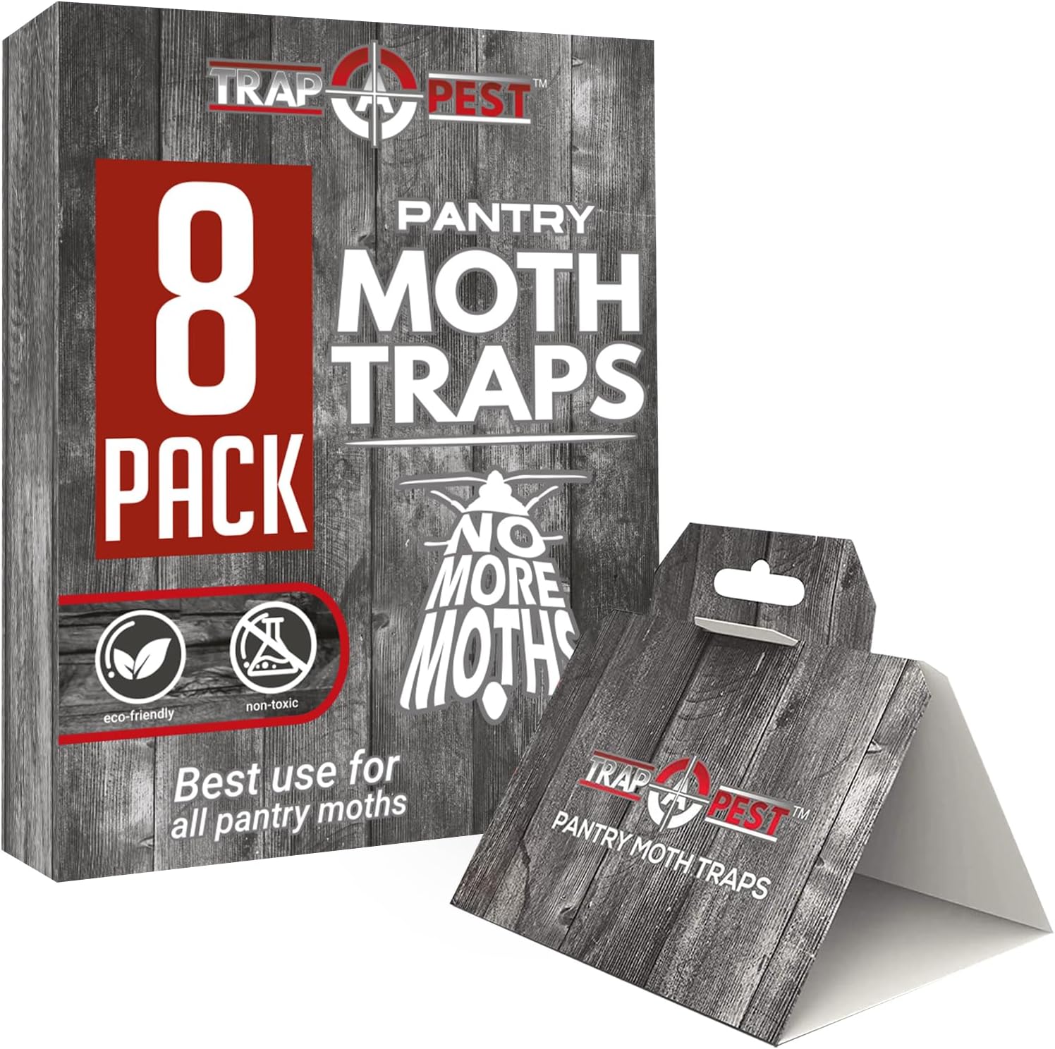 Trap a Pest Pantry Moth Traps - Pheromone Glue Lure - 8 Pack