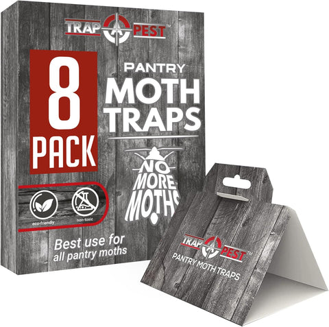 Trap a Pest Pantry Moth Traps - Pheromone Glue Lure - 8 Pack