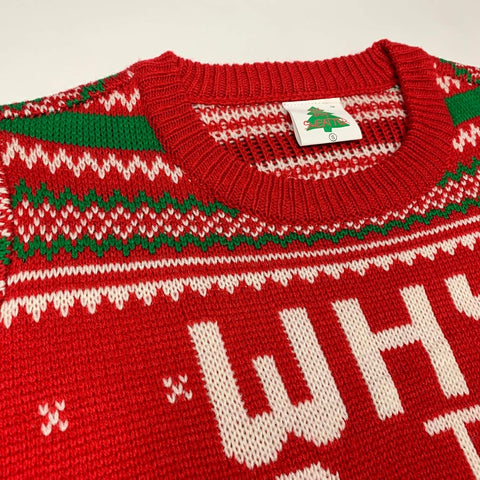 Why is the Carpet All Wet Todd Ugly Christmas Sweater Red