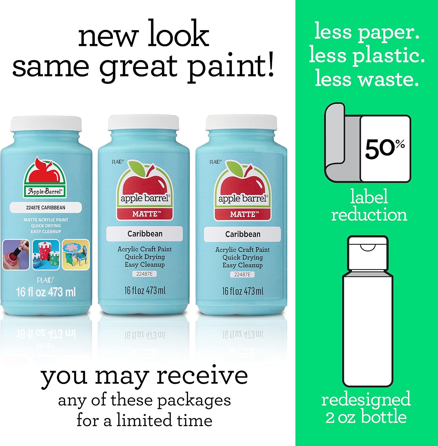Apple Barrel Acrylic Paint in Assorted Colors (16 Ounce), 21142 Cobalt Blue, (Pack of 2)