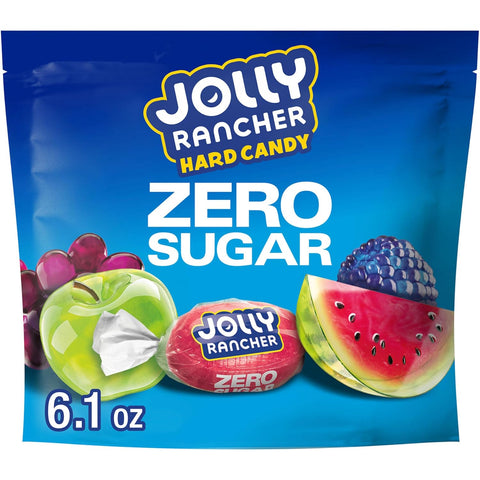 JOLLY RANCHER Zero Sugar Assorted Fruit Hard Candy Bulk Bag, 6.1 oz