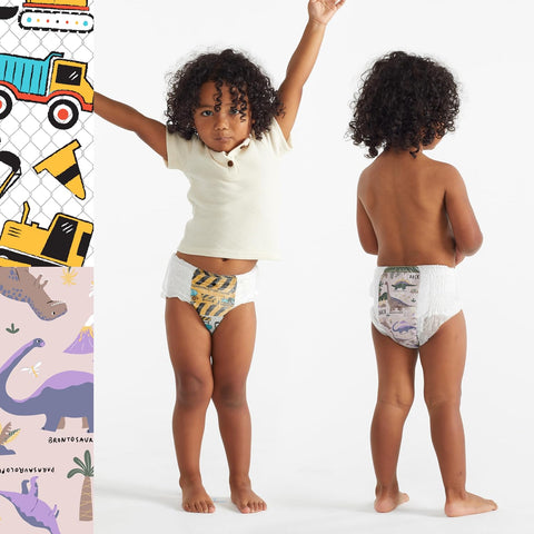 The Honest Company Training Pants, Rompin' & Stompin', Size 2T/3T, 66 Count