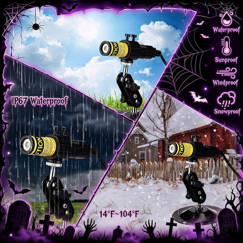 Aurelema 1 Pack Purple Laser Halloween Module Generator with Timer