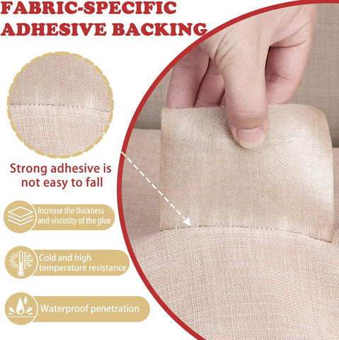 Gheeidau Linen Repair Tape 4x70 Inch Self-Adhesive Couch Patch Repair Fabric Patch for Furniture,Sofas,Cushion,Chairs,Bags,Linen Goods(Dark Grey)