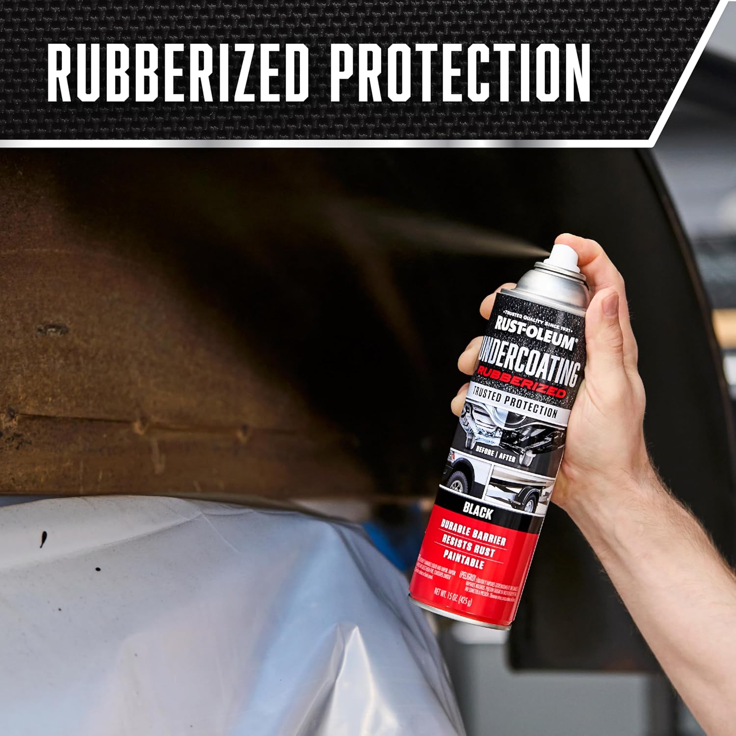 Rust-Oleum Rubberized Black Undercoating Rust Resistant Spray Paint