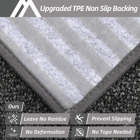 COSY HOMEER Edging Stair Treads Non-Slip Carpet Mat 28inX9in,15pc,Black
