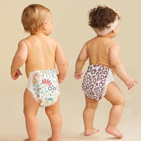 The Honest Company Clean Conscious Diapers | Plant-Based, Sustainable | Wild Thang + Flower Power | Club Box, Size 3 (16-28 lbs), 62 Count